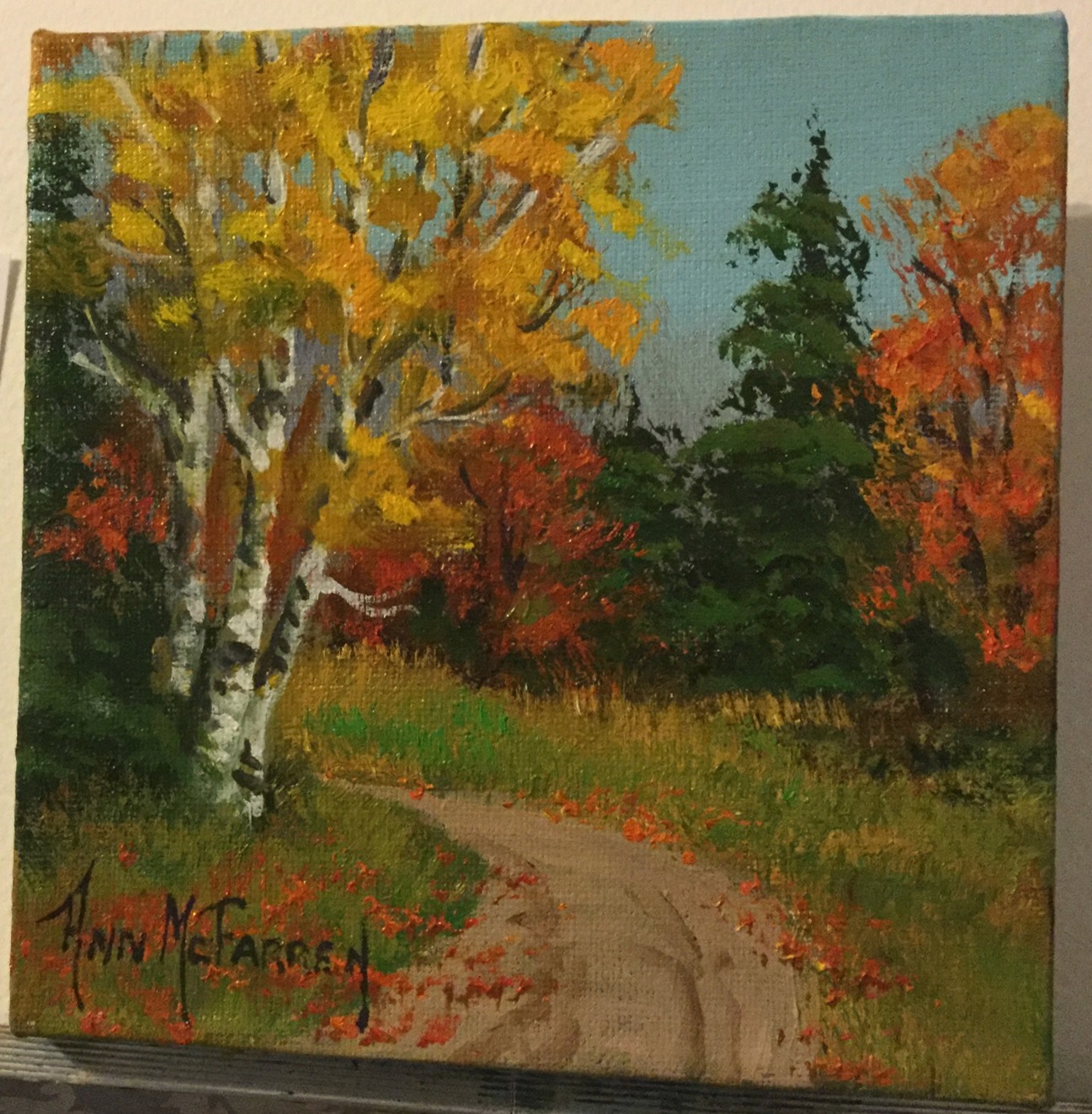 $30 - October Drive - 6"x6"