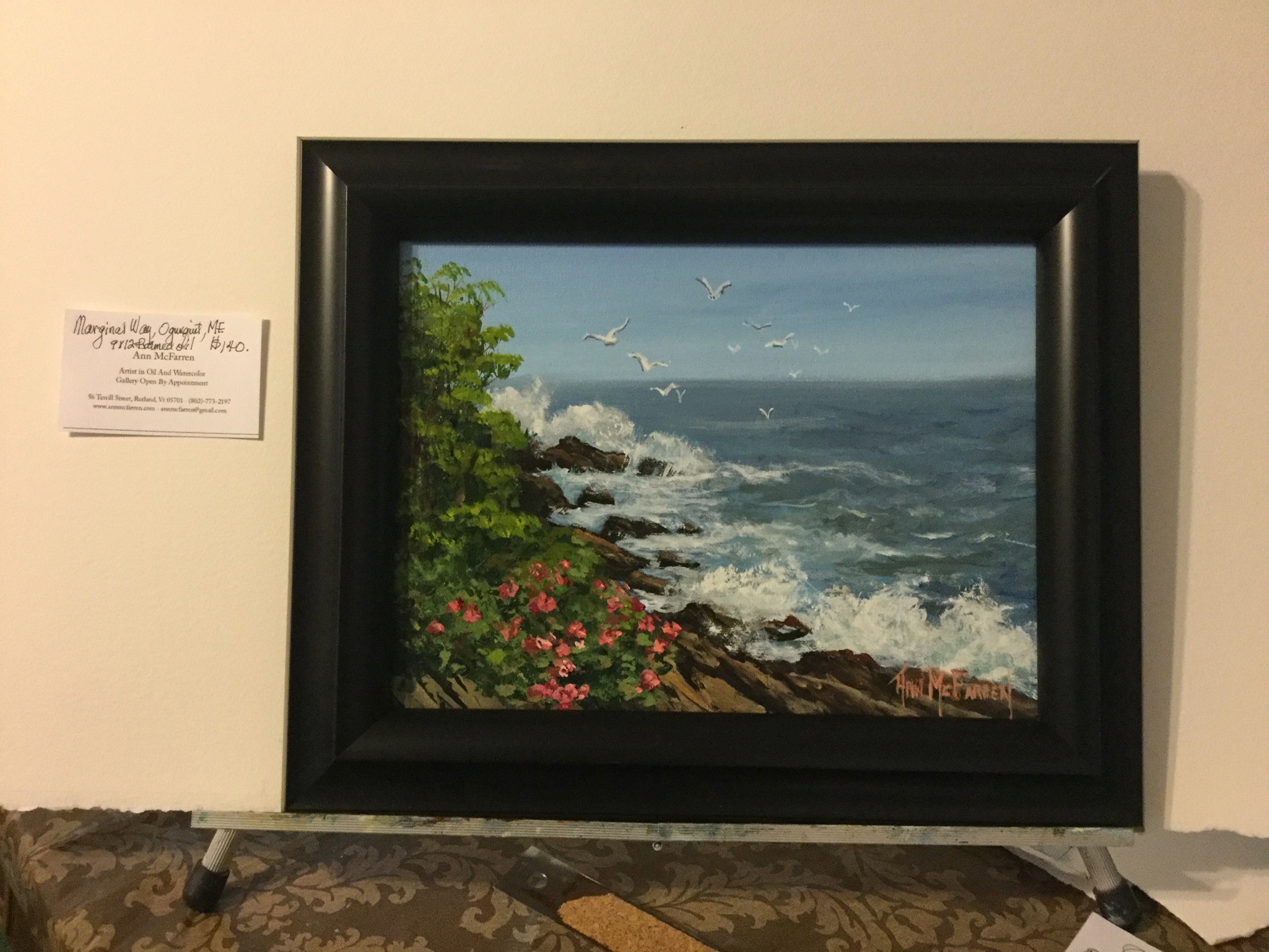 $140 - Marginal Way, Ogunquit, ME - 9"x12"