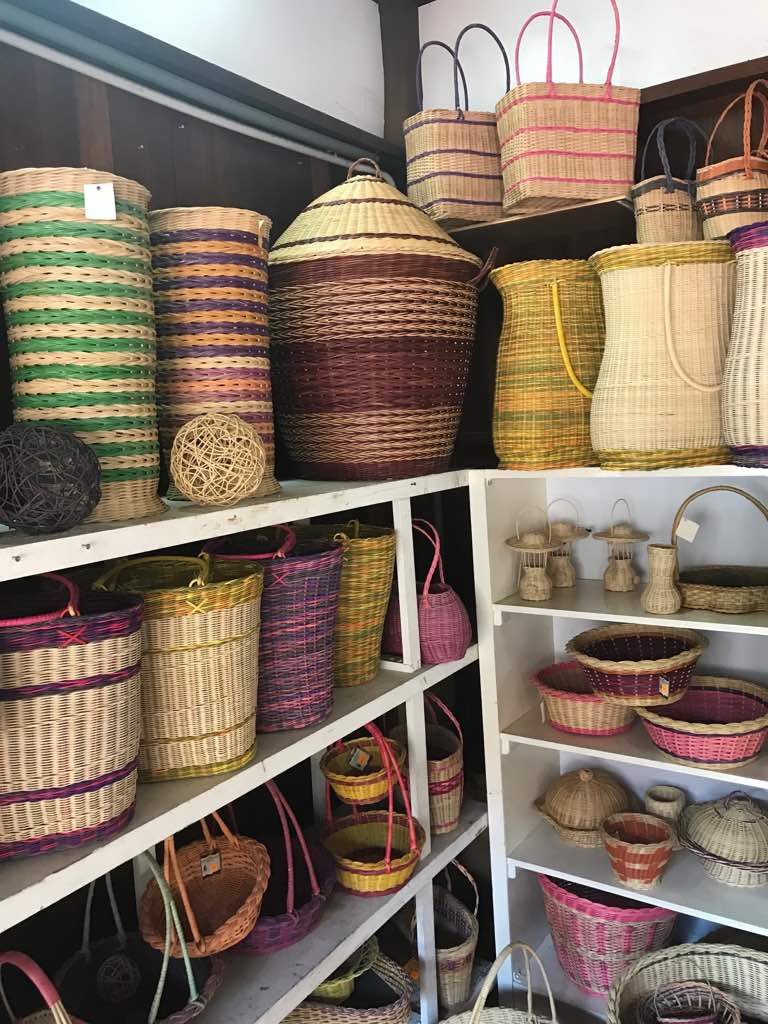 Rattan & natural straw artwork