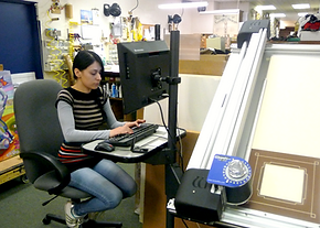 A framer using a computerized mat cutter