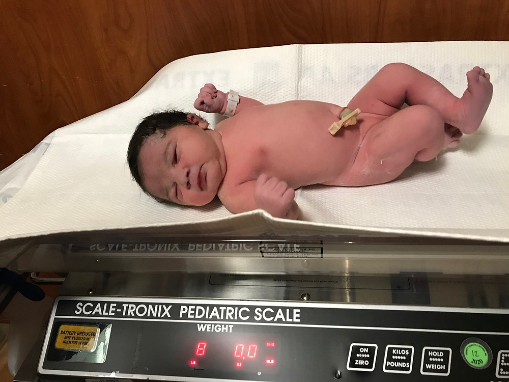 Born all natural at 38 weeks