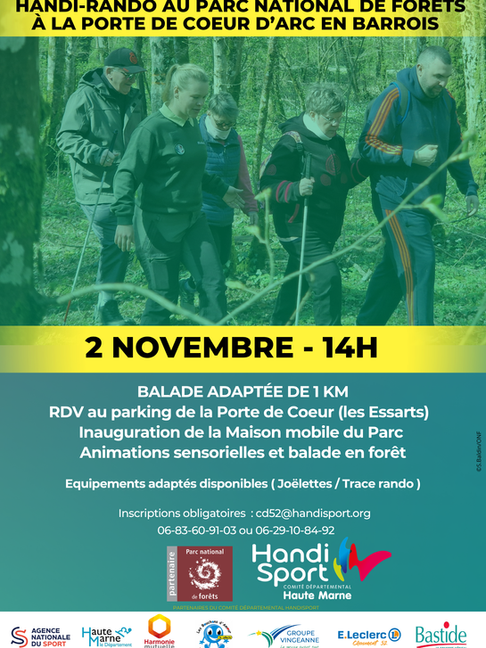 // HANDI-RANDO AVEC LE PARC NATIONAL DE FORÊTS //