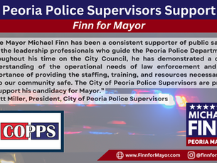 Peoria Police Supervisors Support Finn for Mayor