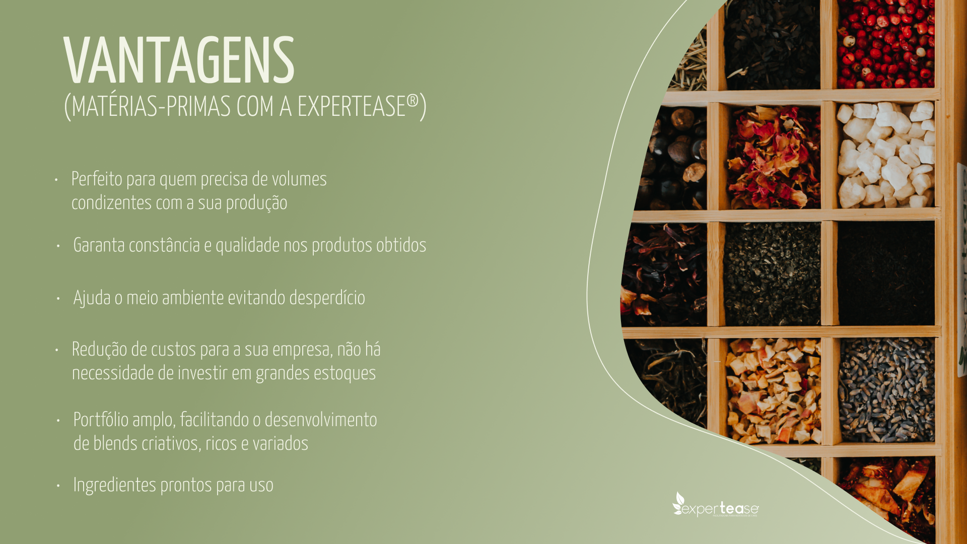 Expertease matérias primas para chás