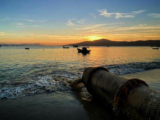Pôr do sol na praia