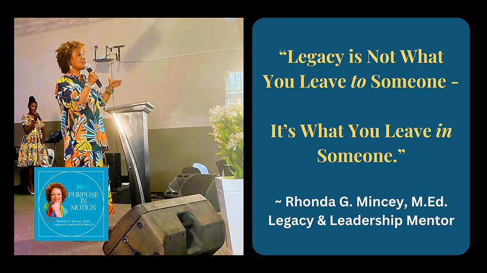 Woman speaking to a group of women at a faith conference, symbolizing legacy and wisdom.