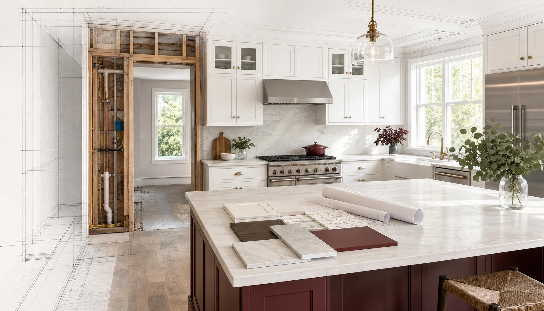 Full kitchen renovation cost in Massachusetts and what drives it