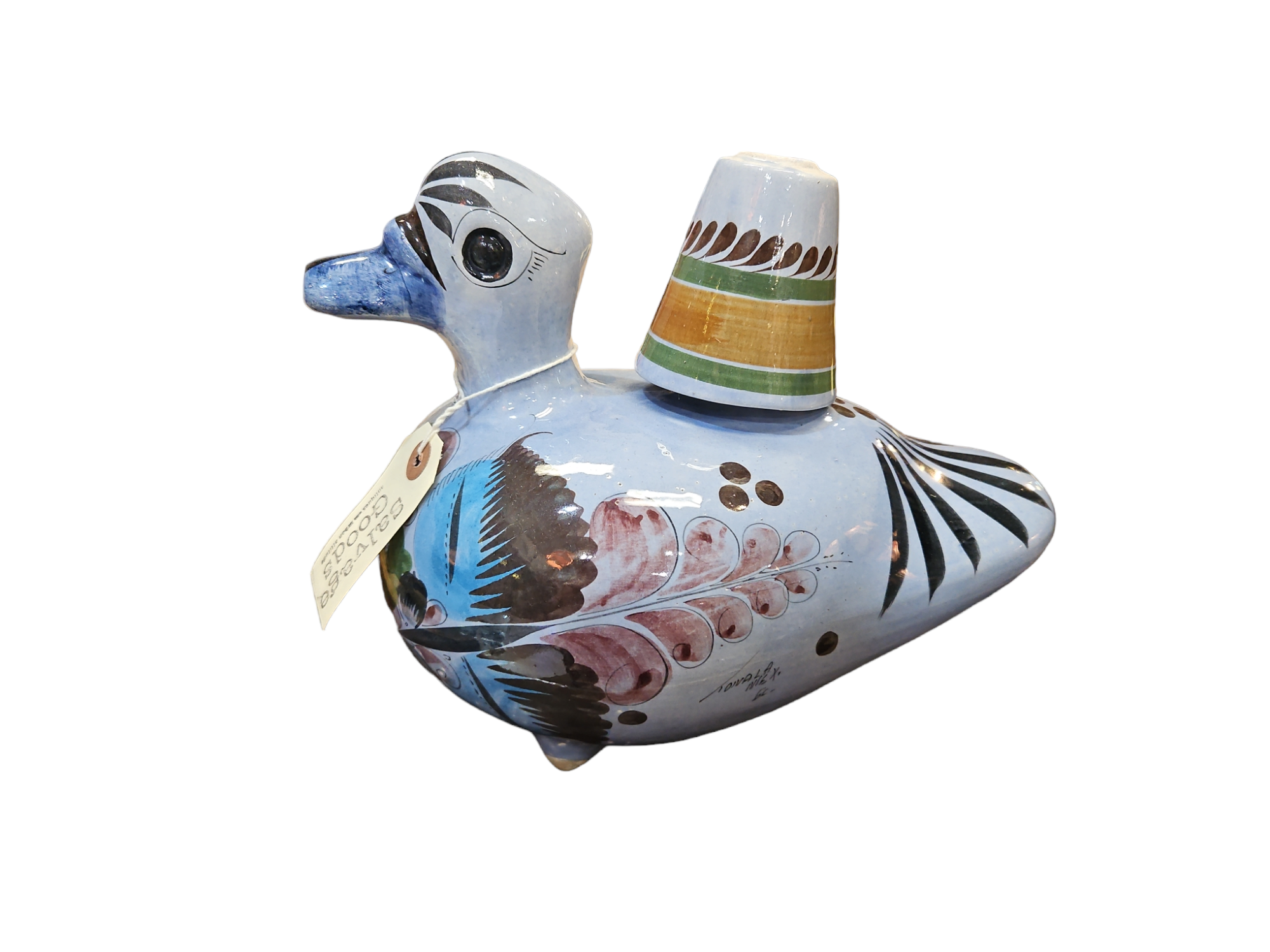 Vintage Tonala Potter Duck Pitcher w/ cup