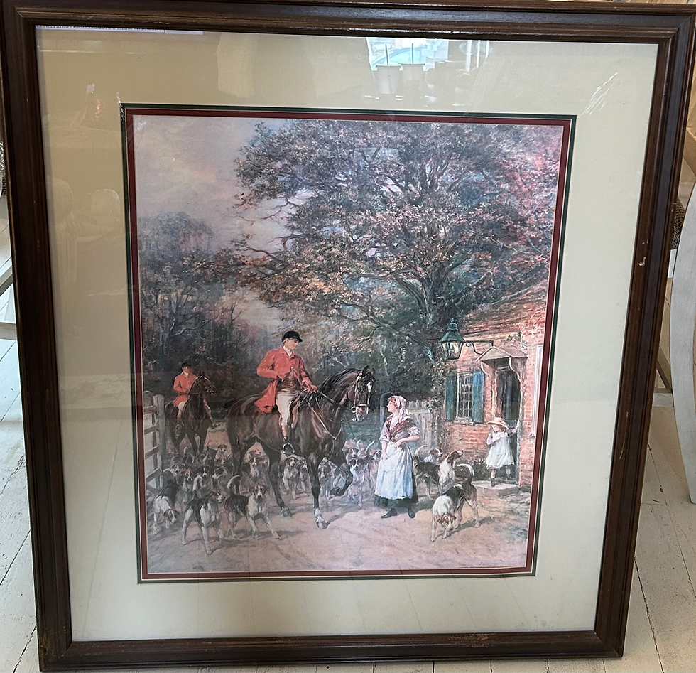 Thumbnail: Haywood Hardy large framed and matted signed print 
