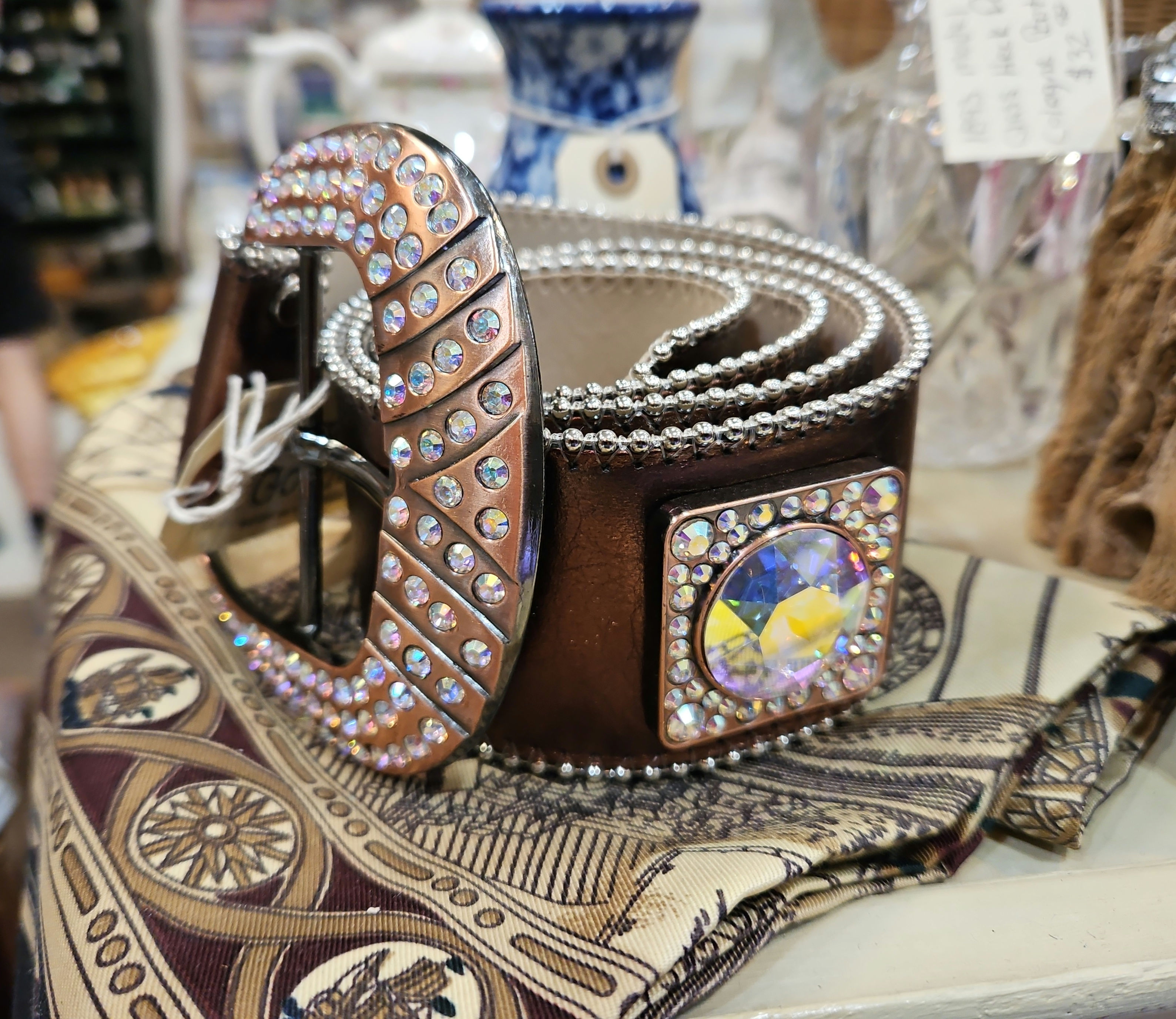 Vintage Authentic bb simon crystal belt