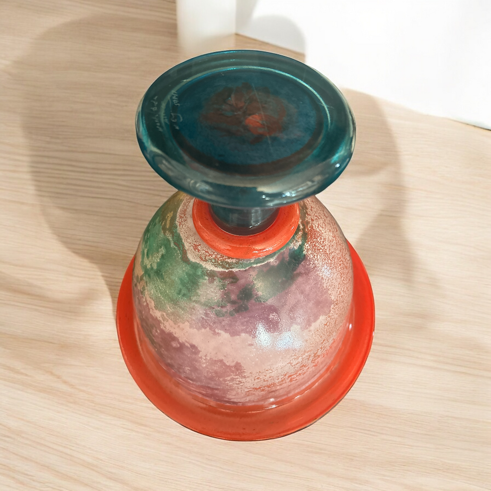 Thumbnail: Kosta Boda Footed Bowl CANCAN Kjell Engman MINT! 