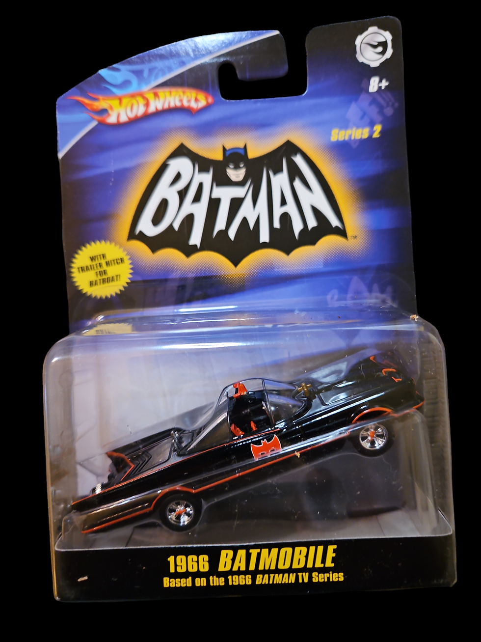 Thumbnail: BATMAN 1966 VERSION : BATBOAT & BATMOBILE DIE CAST MODEL BY HOT WHEELS IN 2008