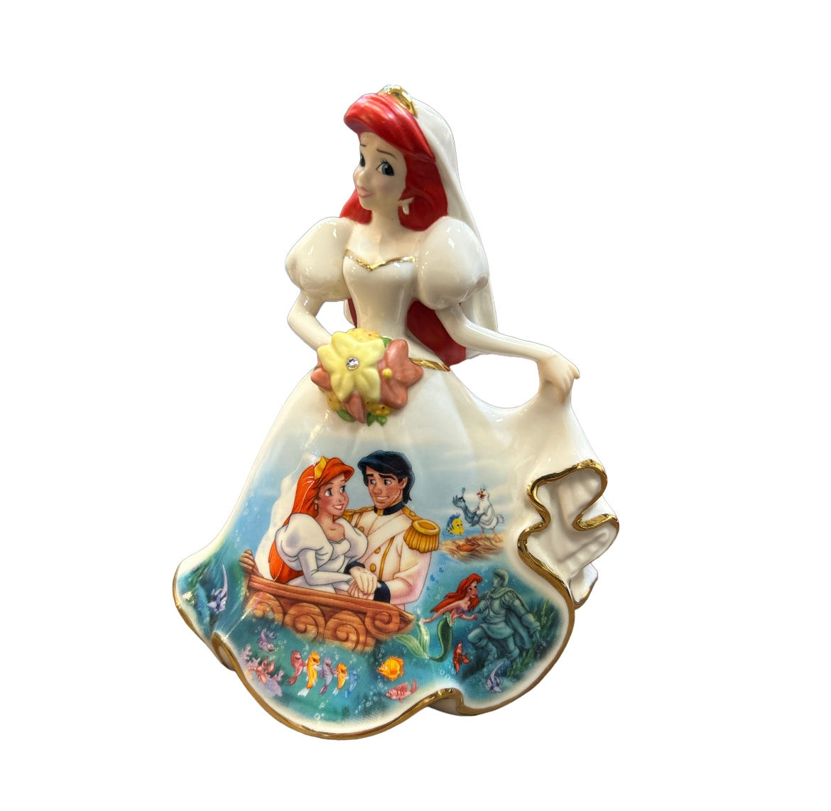 Bradford Editions Disney’s Dresses & Dreams Ariel’s Wish Porcelain Bell 