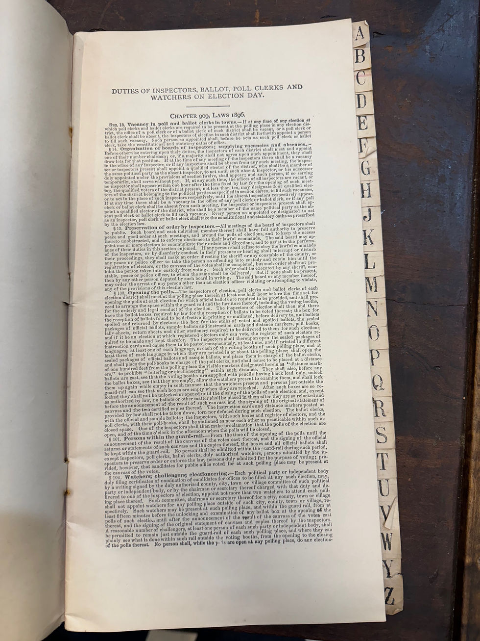Thumbnail: 1897 State of New York Election Poll Book-Rare