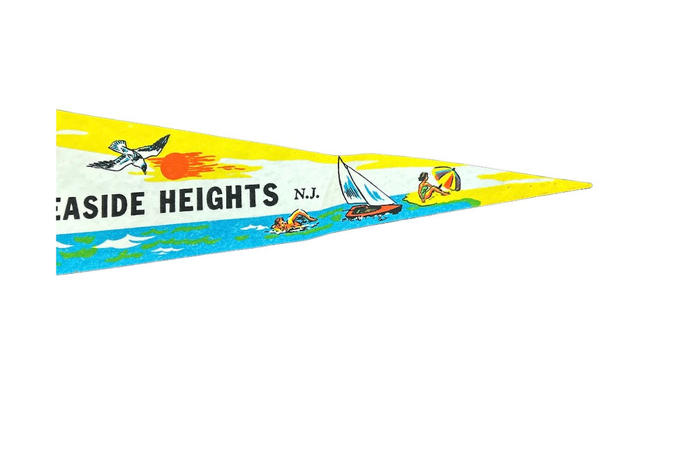 Thumbnail: Rare Vintage Seaside Heights New Jersey Pennant 