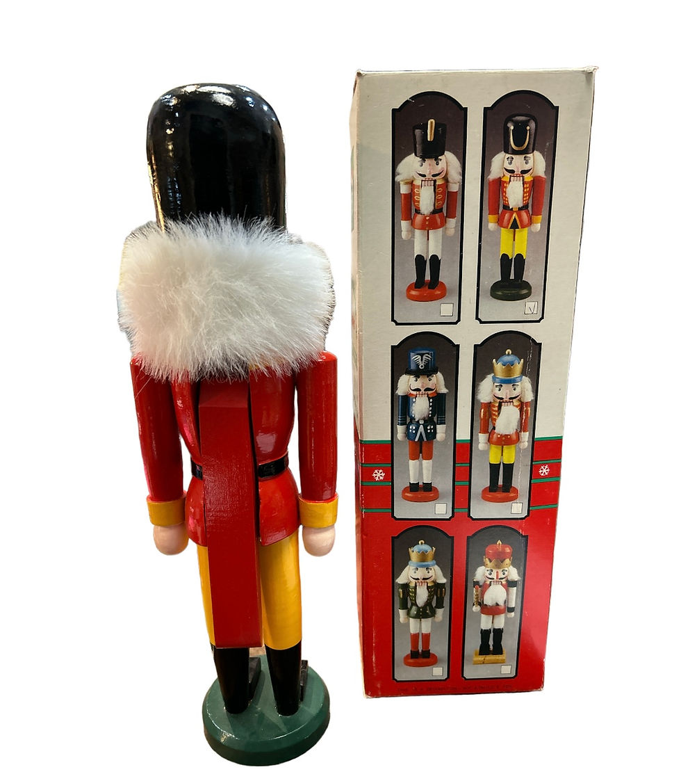 Thumbnail: Wooden British Guard Nutcracker Christmas Decor 15" Tall