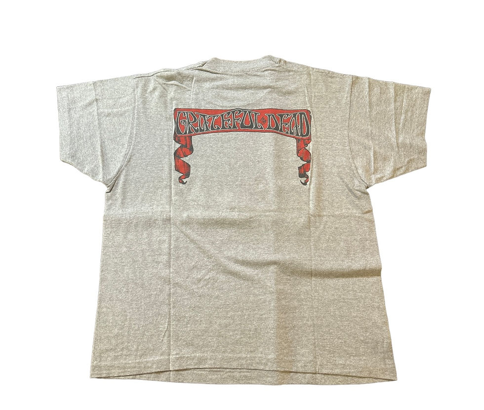 Thumbnail: Vintage 80s Grateful Dead Bertha Skull Roses Jerry Garcia Concert  T Shirt XL