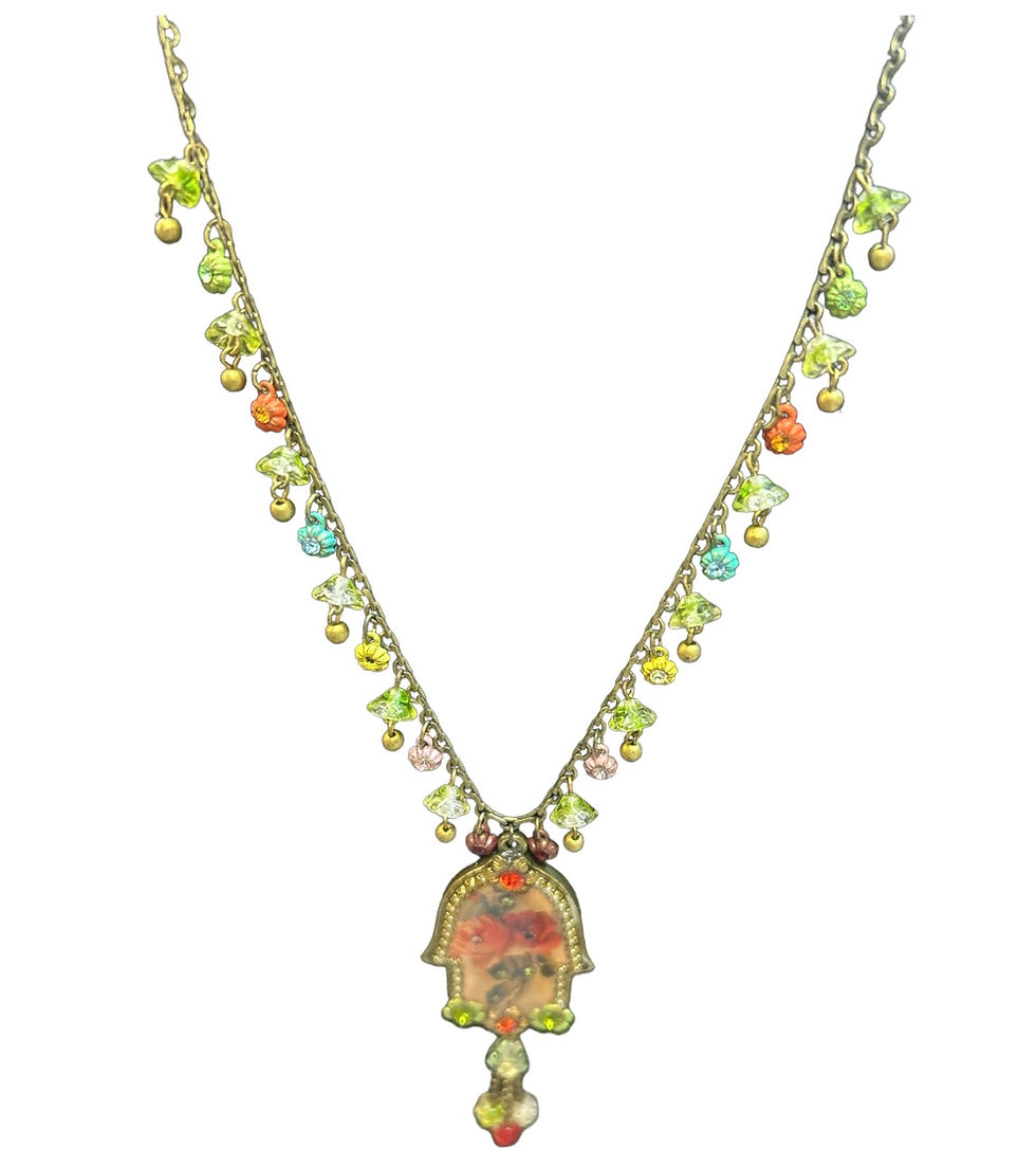 Thumbnail: Vintage,, Michael Negrin''Hamsa necklace with pendant