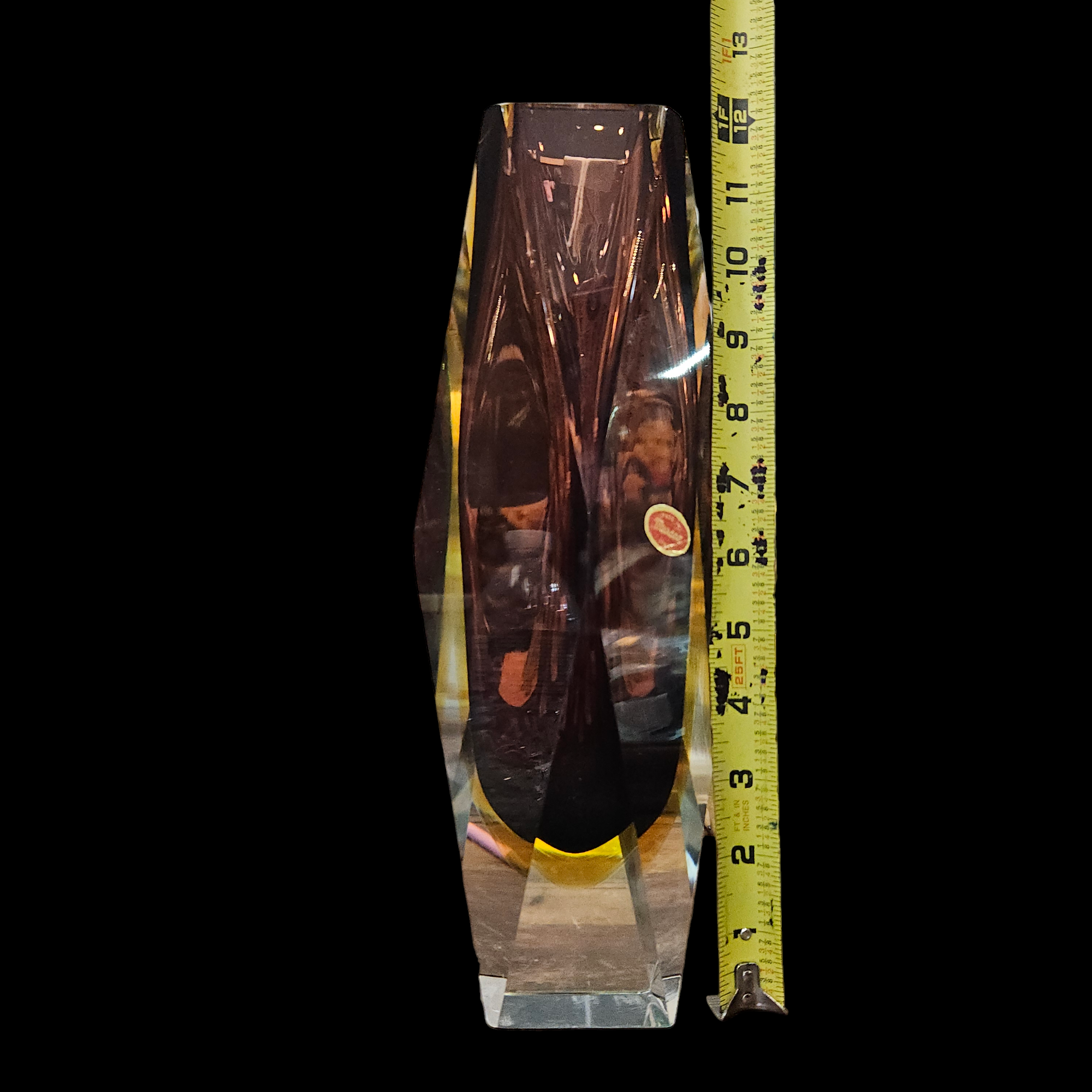 Alessandro Mandruzzato Murano Glass Vase 1960's