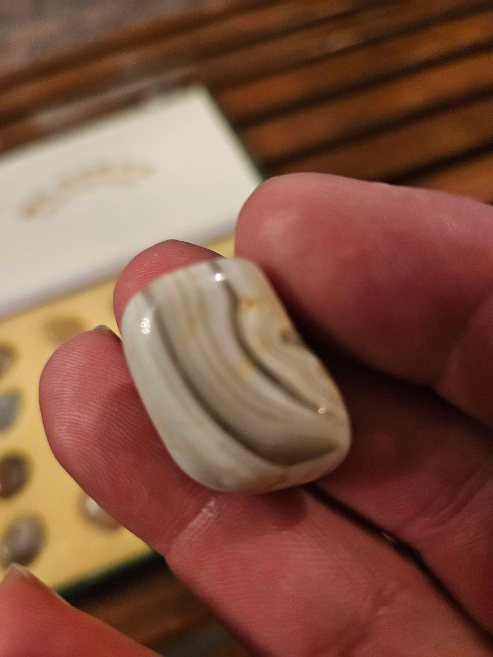 Thumbnail: Yuhua Stone, Nanjing, China 275g Rain Flower Agate, rare and power pebble 