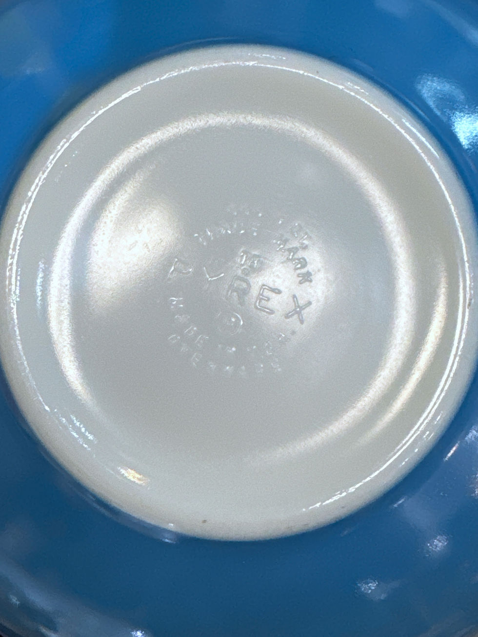 Thumbnail: VTG Pyrex SNOWFLAKE GARLAND Blue & White Cinderella Mixing Nesting Bowl Set 3