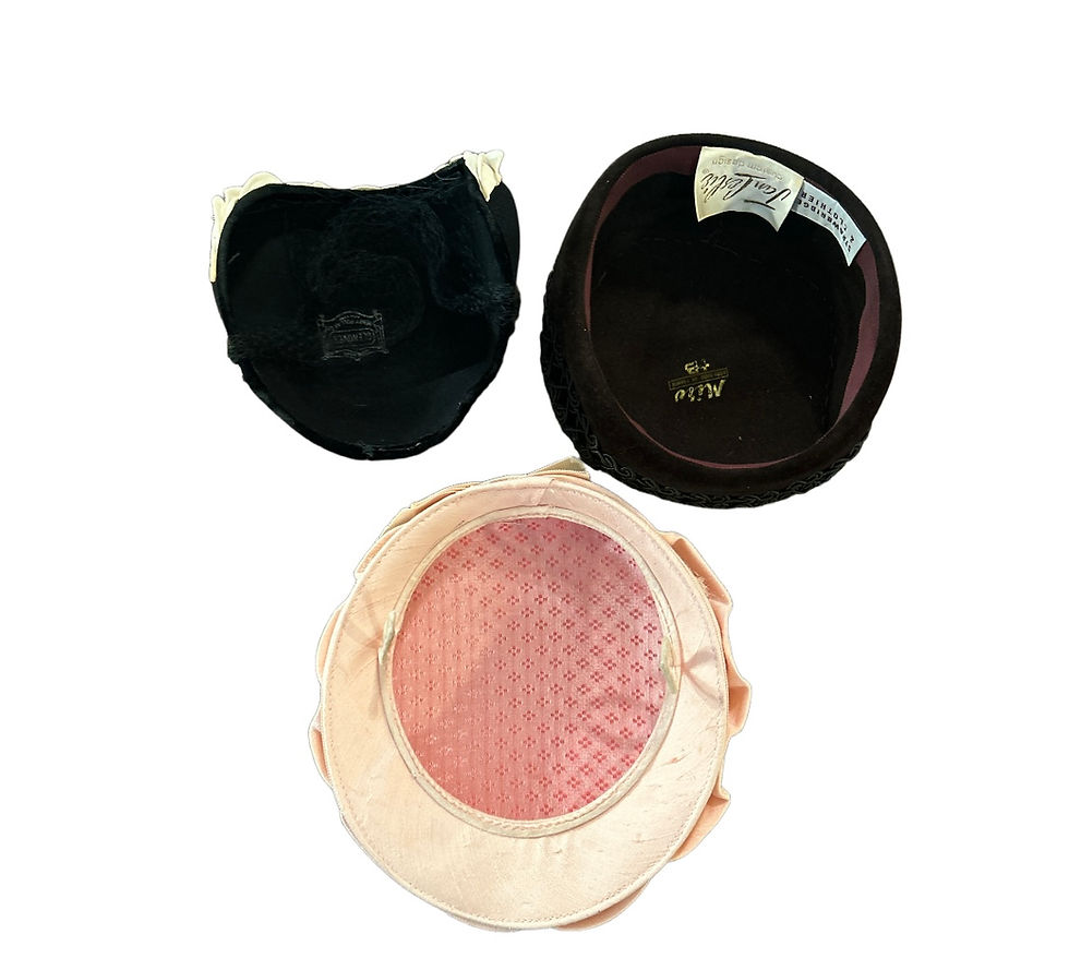 Thumbnail: 1940’s Vintage Hats Set of 3 Good Vintage Condition