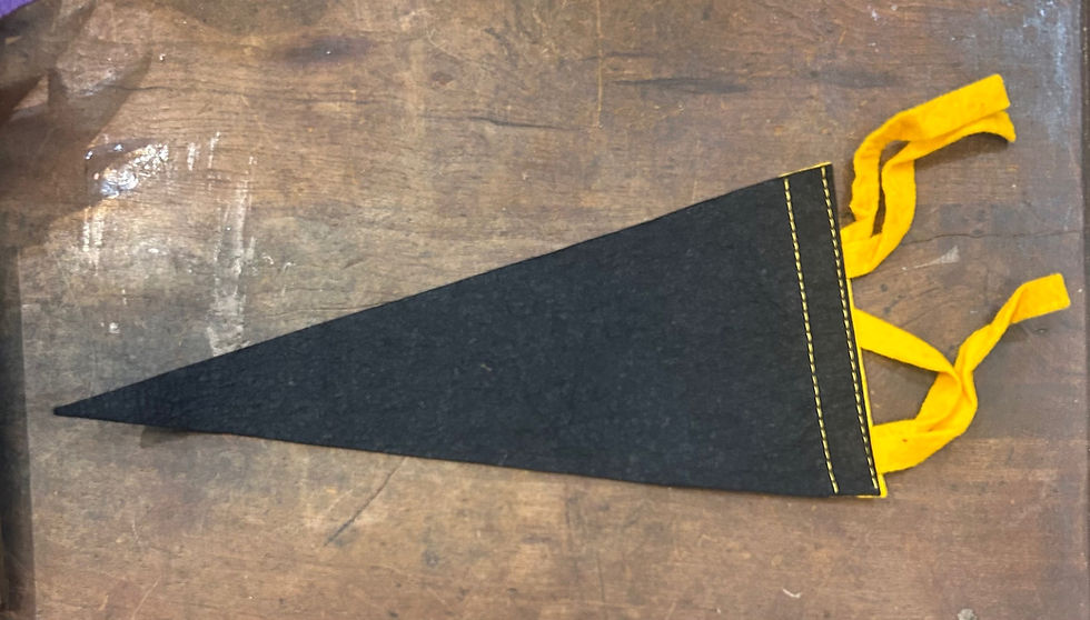 Thumbnail: Vintage Wildwood New Jersey 12 Inch Felt Mini Pennant with woman 
