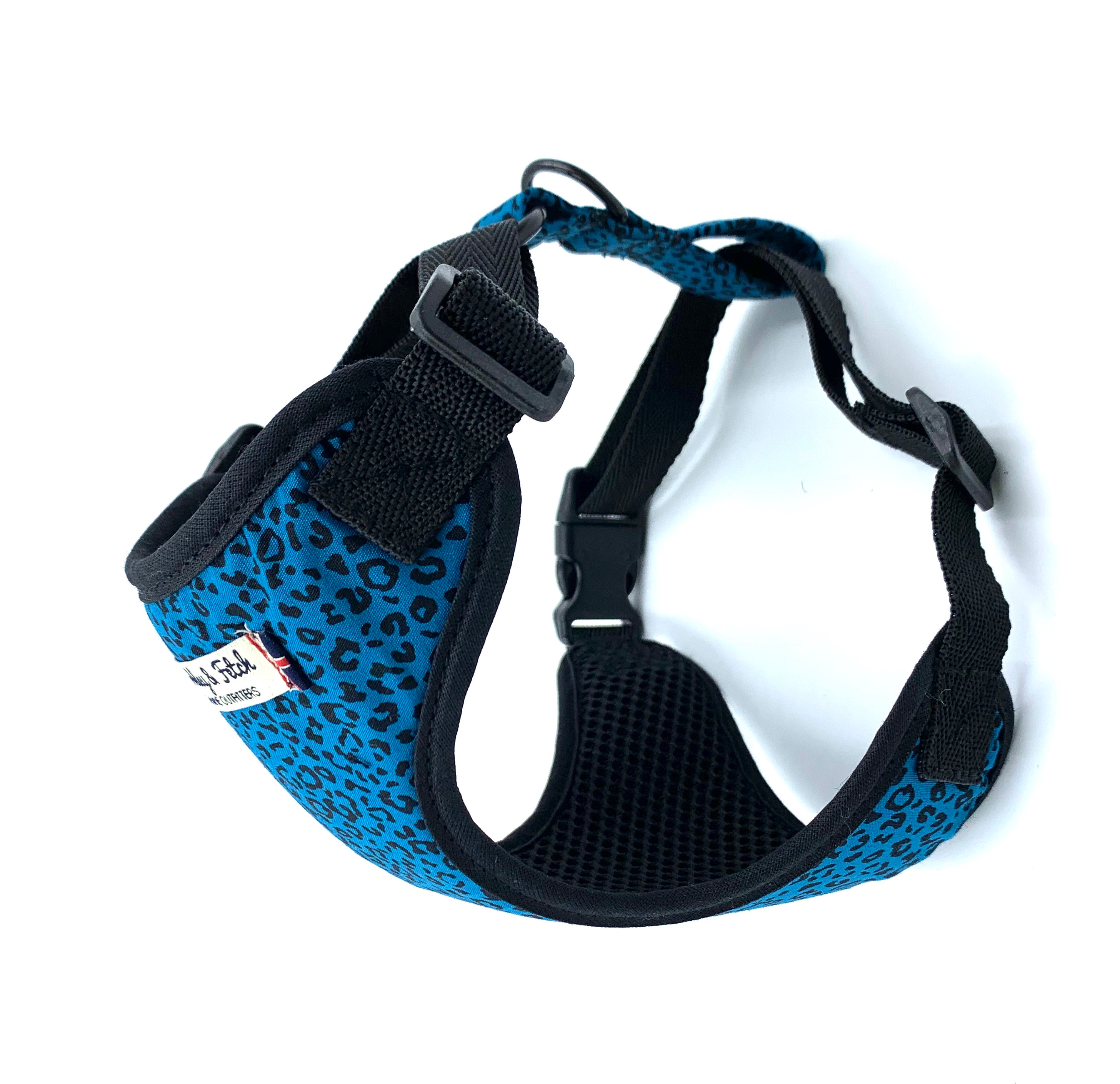 leopard print harness