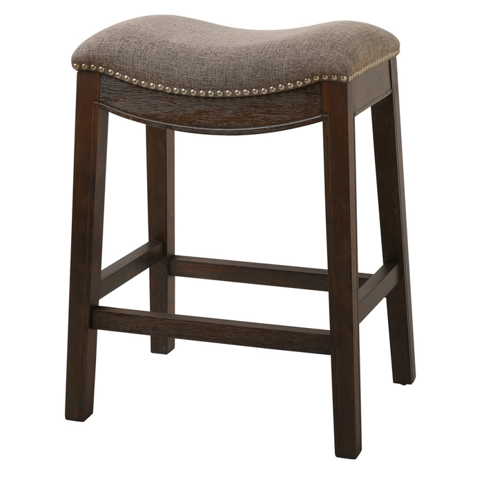 Saddle Style Taupe Stool