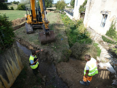 Démarrage des travaux de restauration de l'Auxigny à Saint-Palais