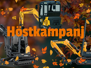 Höstkampanj på Hyundai kompakta grävmaskiner – En kraftfull investering för små och stora projekt