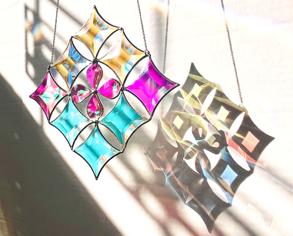 The Mesmerizing Dance of Color and Light in Dichroic Stained Glass Art