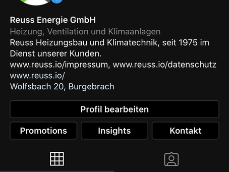 Neuer Instagram-Account