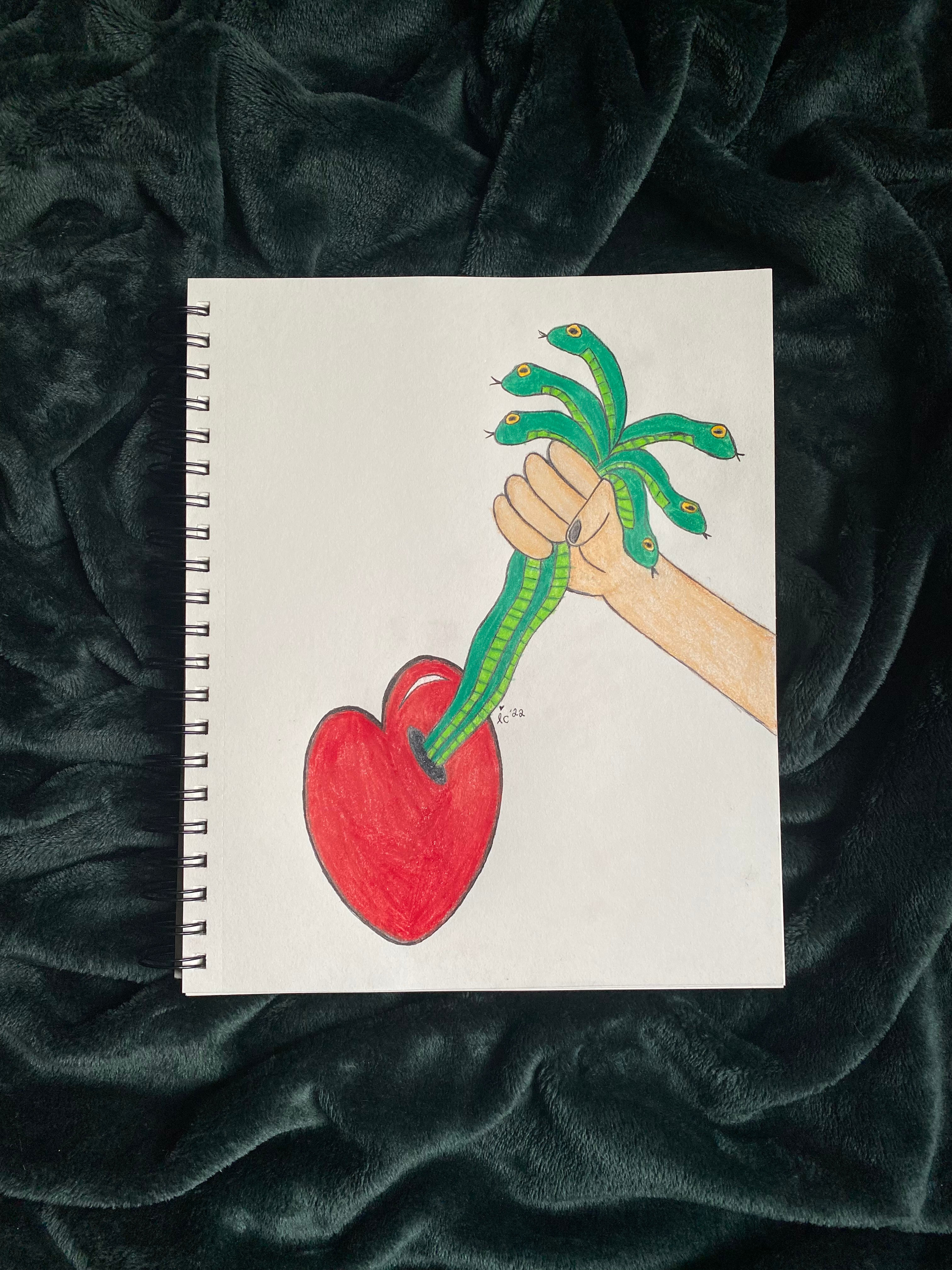 " Snakes heart " print 🐍❤️