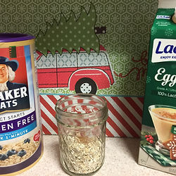 eggnog overnight oats