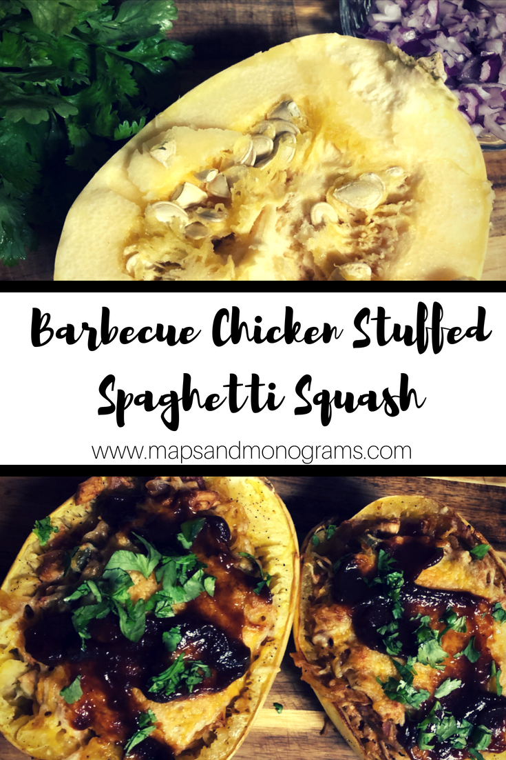 Spaghetti squash and barbecue chicken come together to form the ultimate low-carb, gluten-free spaghetti squash recipe, perfect for summer!