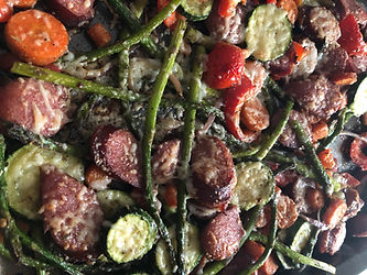 Healthy One Pan Italian Veggies and Sausage