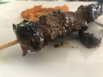 Guinness Steak Bites with Gouda Cheese Dipping Sauce