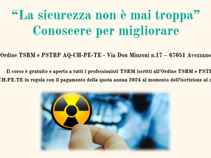 Corso ECM:“La sicurezza non è mai troppa” Conoscere per migliorare -Avezzano,8 Giugno 2024