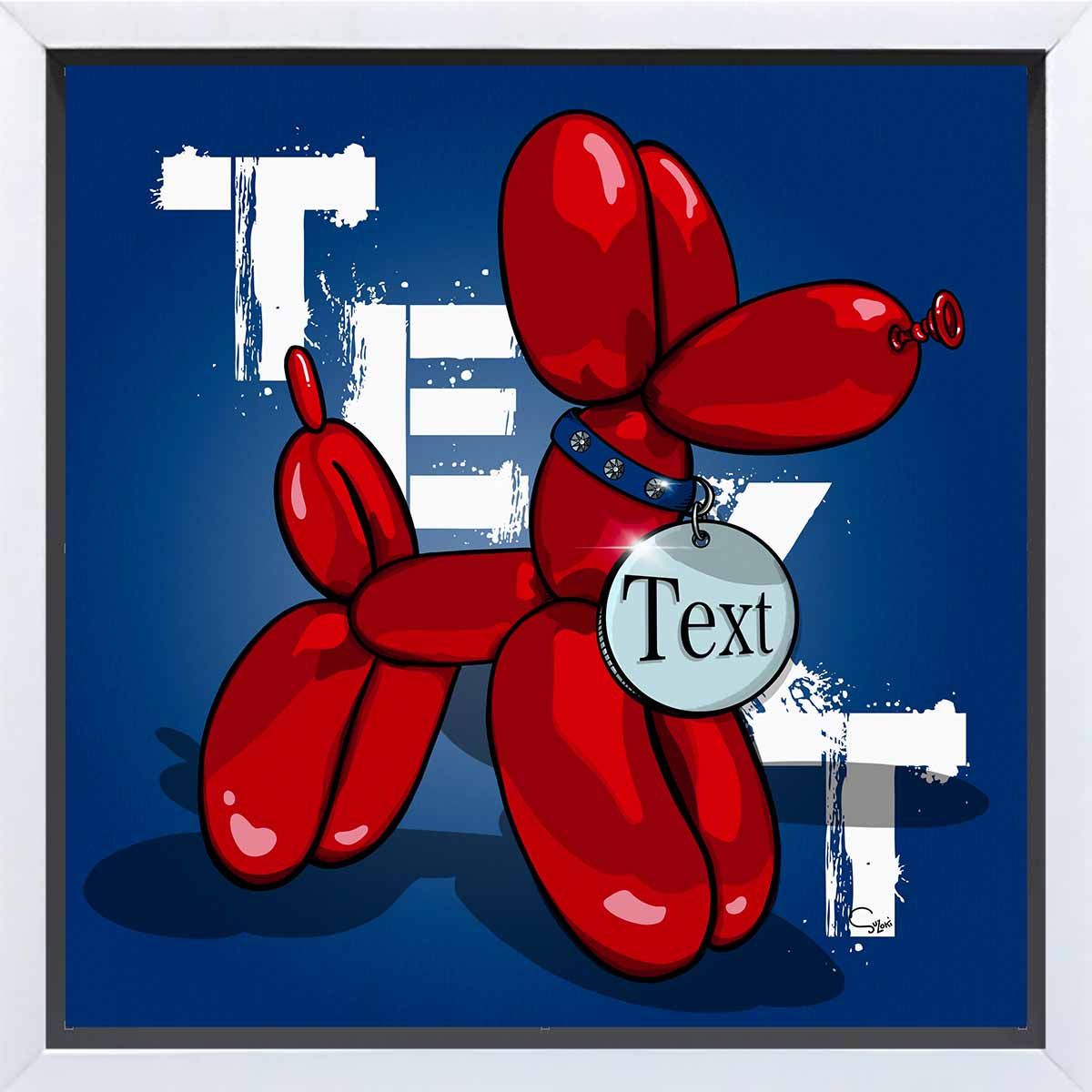 Balloon Dog Wall Art - Any School