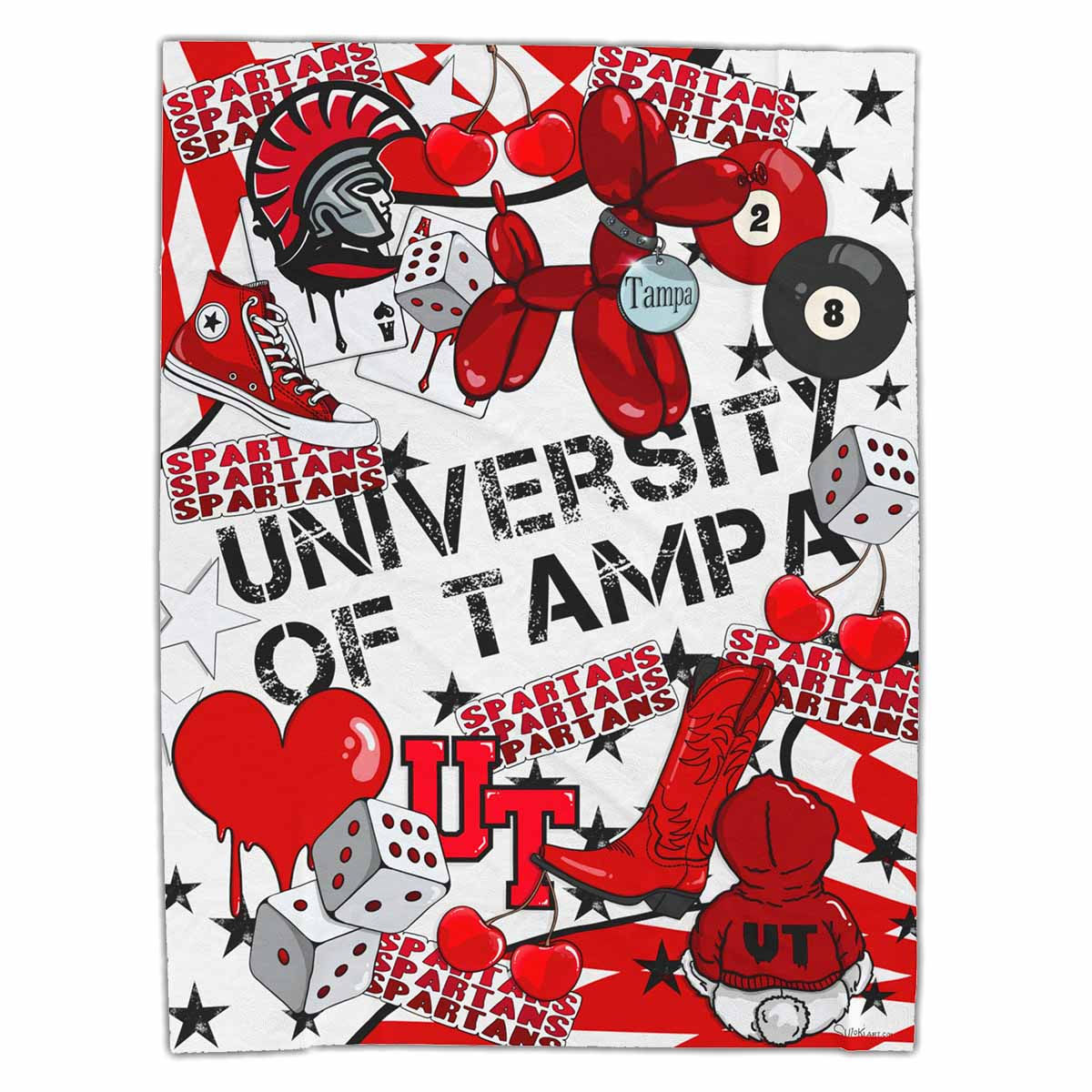 College Blanket Lucky Design - Any School