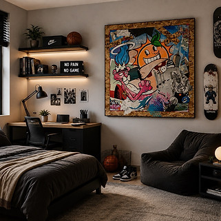 Custom Grafitti Pop Art, The Future is Bright
