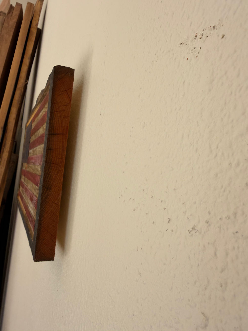 Thumbnail: USA Flags Wall Art- Beetle-kill pine stained