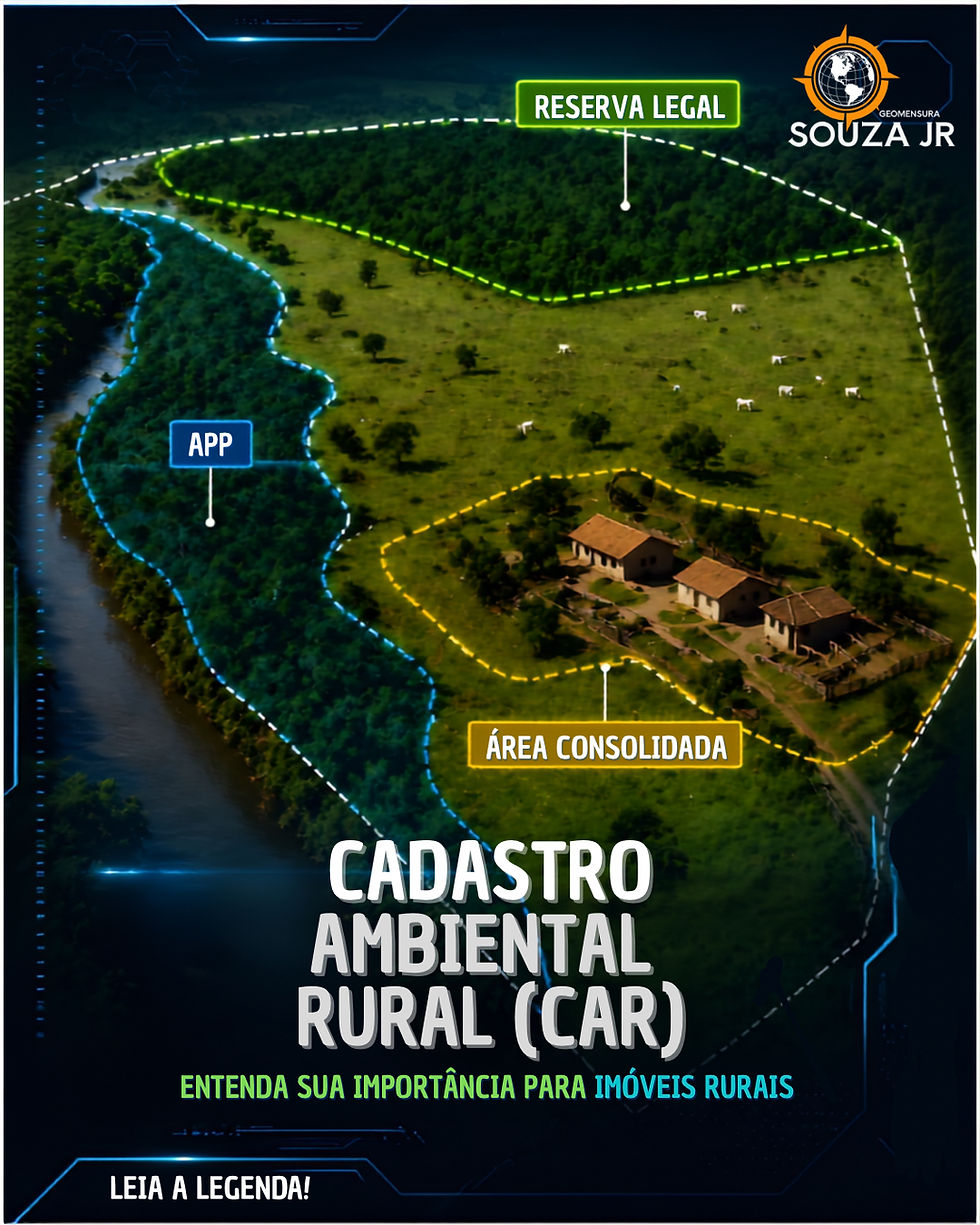CADASTRO AMBIENTAL RURAL (CAR): muito além de um cadastro, uma ferramenta essencial para a gestão do imóvel rural! 🛰️📍