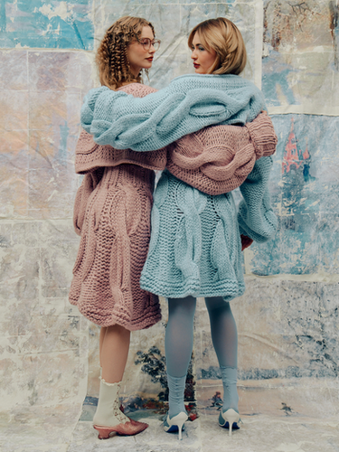 [SOMEWHERE BUTTER]★24FW★韓国人気★Colleen Cable Knit Skirt Colleen Cable Knit Skirt - Brown - SOMEWHERE BUTTER.