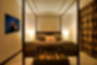 Chambre balnéo à l'hotel hibiscus de Koné