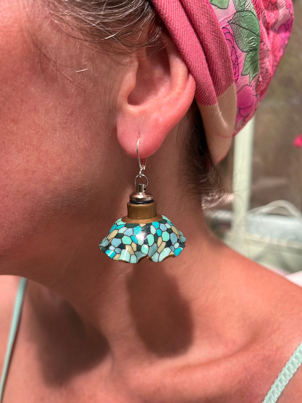 Miniature : Boucles d'oreilles Cuty Céladon 