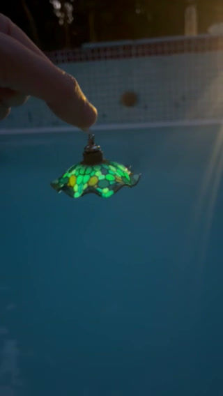 Thumbnail: Boucles d'oreilles Halo Céladon 