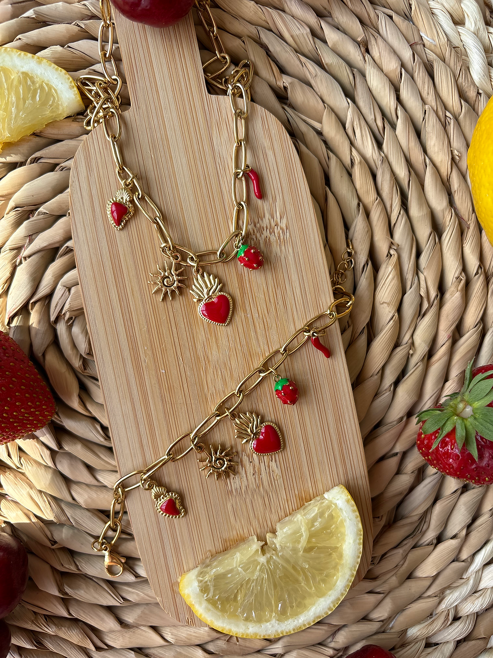 Miniature : Collier "Baiser sucré"