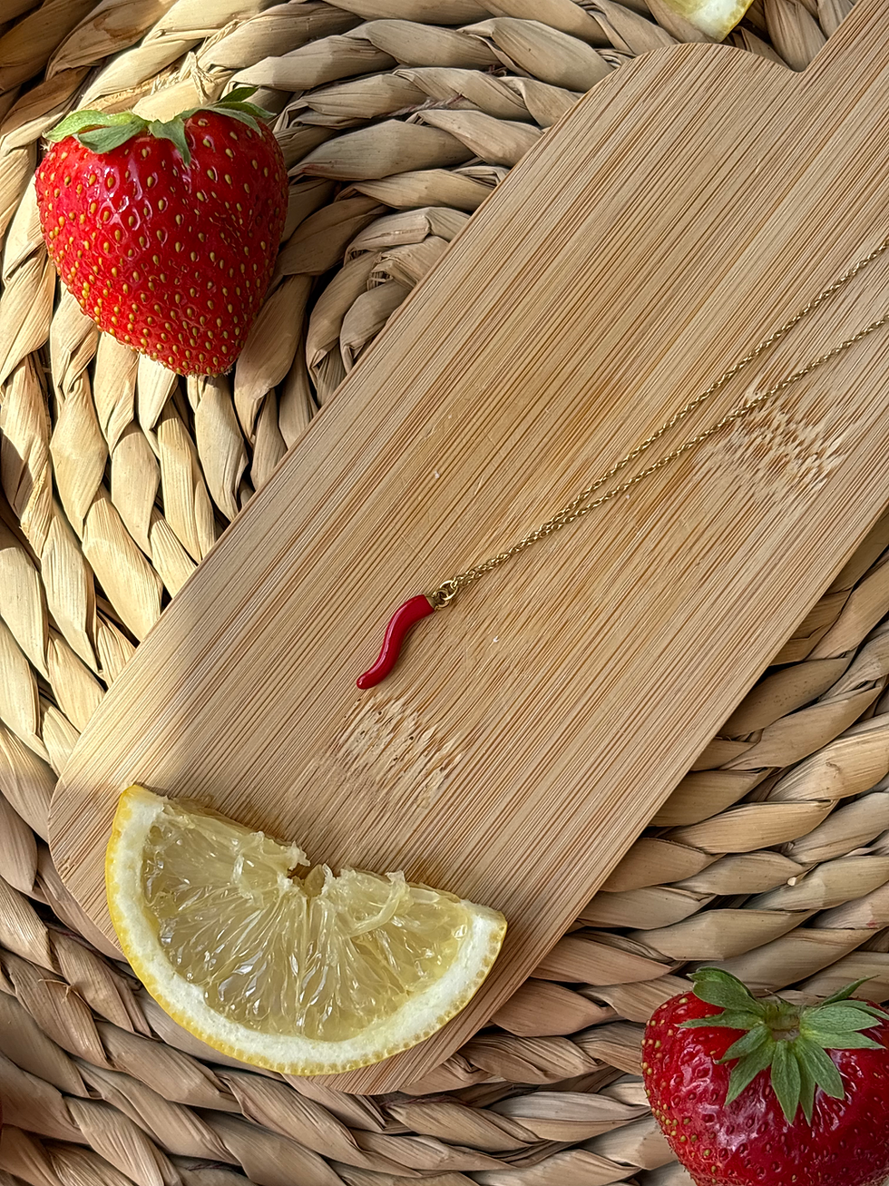Miniature : Collier "Flamme rouge"